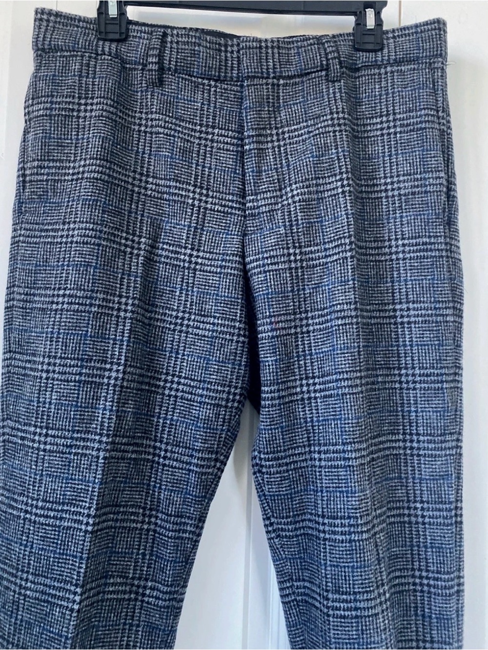 Club Monaco Gray Plaid Dress Pants | Slim Fit Sutton Style